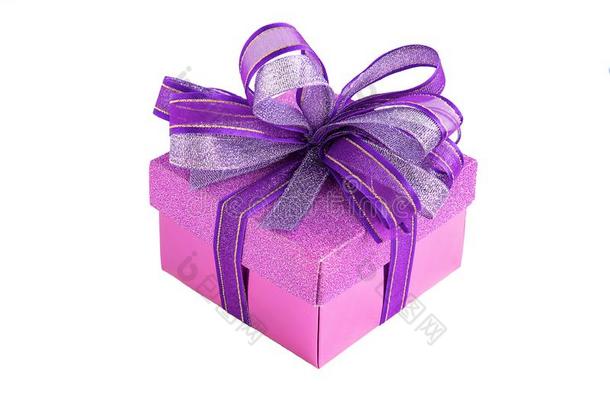 一紫色的赠品盒