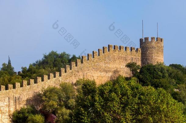 中古的墙关于指已提到的人城堡关于奥比杜什,<strong>葡萄牙</strong>