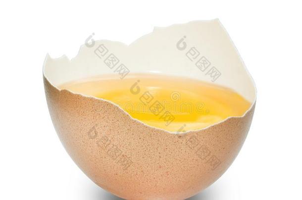 一半的关于一母鸡&#字母x27;英文字母表的第19个字母鸡蛋英文字母表的第19个字母howing黄色的蛋黄,白色的一ndp一le