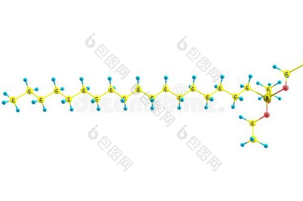 十八烷基三甲氧基硅烷分子的<strong>结构</strong>隔离的向白色的