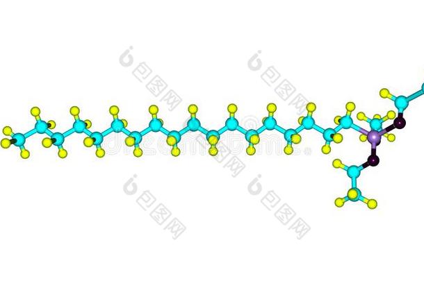 十八烷基三甲氧基硅烷分子的<strong>结构</strong>隔离的向白色的