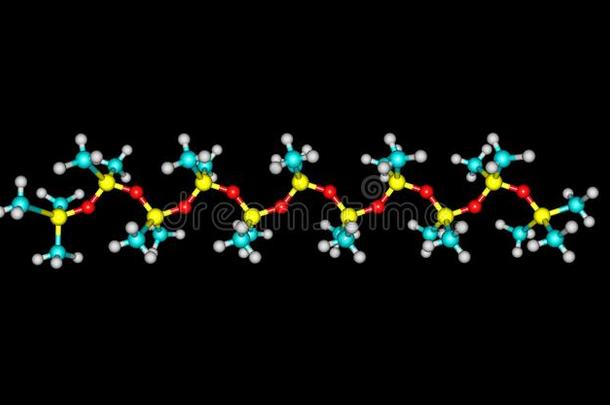 Tetramethydisiloxane分子的<strong>结构</strong>隔离的向黑的