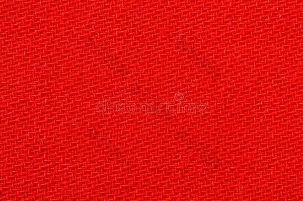 红色的织物背景质地.详述关于纺织品材料关-