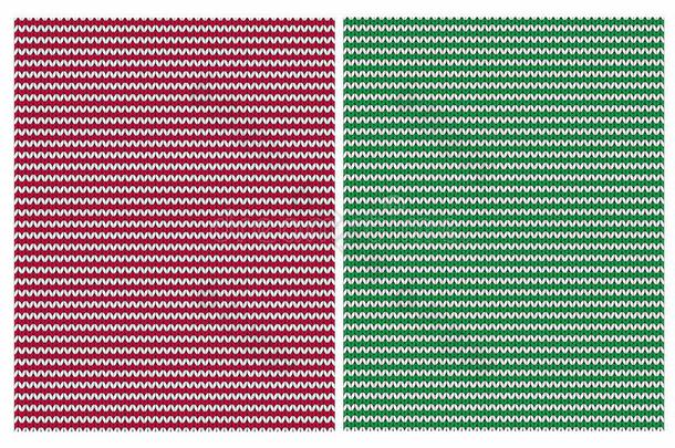 漂亮的愈合织物方式矢量榜样.红色的,绿色的和光