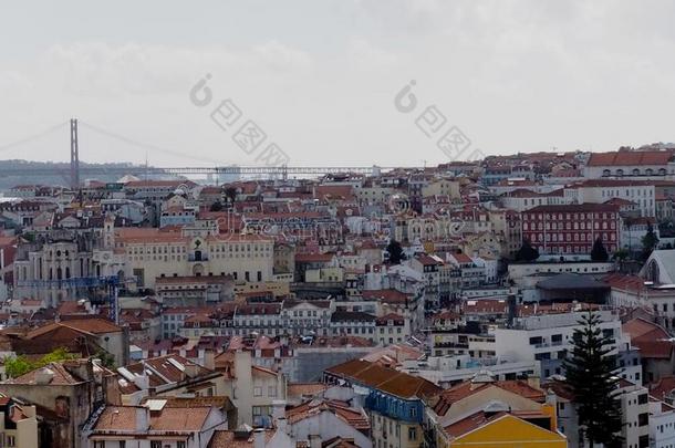 城市风光照片关于里斯本葡萄牙和桥