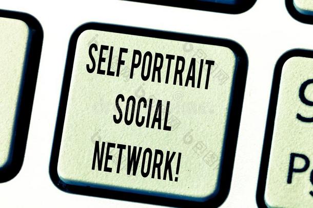文本符号展映自己肖像社会的网.观念的照片