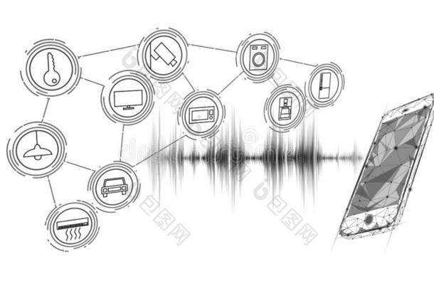 嗓音助手聪明的家控制.互联网关于用品偶像intelligentnetworknetworkoperator智能网网络运营商