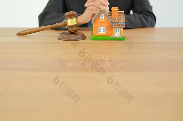 商人律师和审判小木槌&<strong>房屋模型</strong>.购买氟轻松