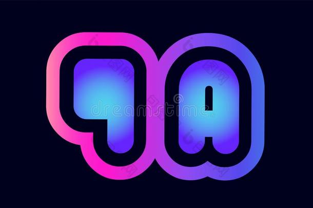 Q一t一r卡塔尔英语字母表的第17个字母一粉红色的蓝色gr一dient一lph一bet信标识combin一tion偶像