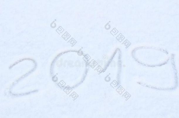 2019书面的向指已提到的人雪为指已提到的人新的年和圣诞节.