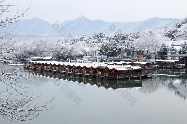 雪-大量的风景采用杭州
