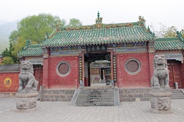 修道院关于新<strong>少林寺</strong>,指已提到的人中央的入口,中国