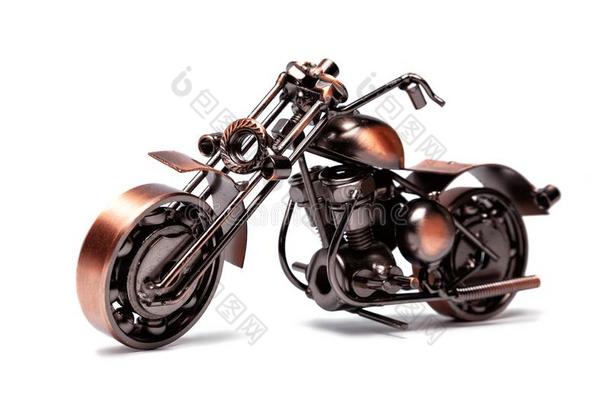 手工做的模型关于风俗摩托车自行车.铜规模模型关于