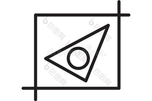 几何学偶像矢量符号和象征隔离的向白色的后座