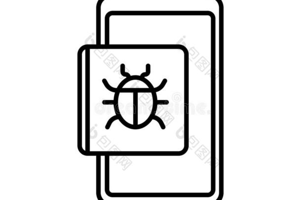 昆虫偶像矢量符号和象征隔离的向白色的背景,日分