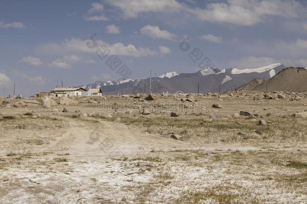 指已提到的人小的城镇卡拉库耳大尾绵羊向指已提到的人帕米尔高原公路采用塔吉克斯坦