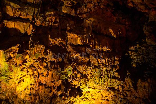 洞穴石头质地采用达姆拉塔什.阿拉尼亚,火鸡