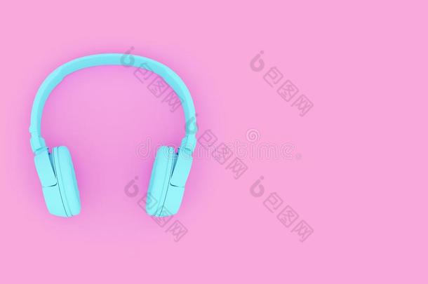 现代的耳机两个声调颜色.