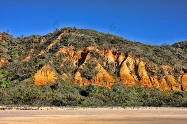 腐蚀斜坡向指已提到的人海岸,弗雷泽语源不详岛,澳大利亚