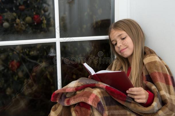 仙女传说为愉快的在假日.小的读者有包装的采用彩格呢Slovenia斯洛文尼亚