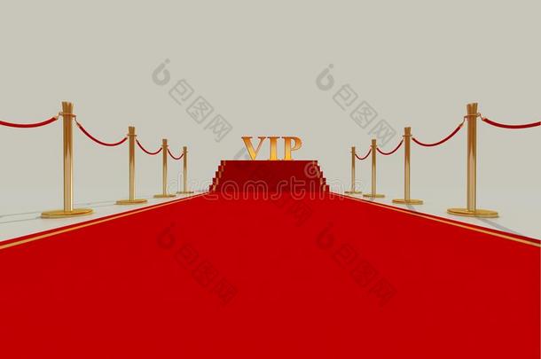 红色的地毯和<strong>金色</strong>的障碍和栏索.<strong>楼</strong>梯采用指已提到的人结果