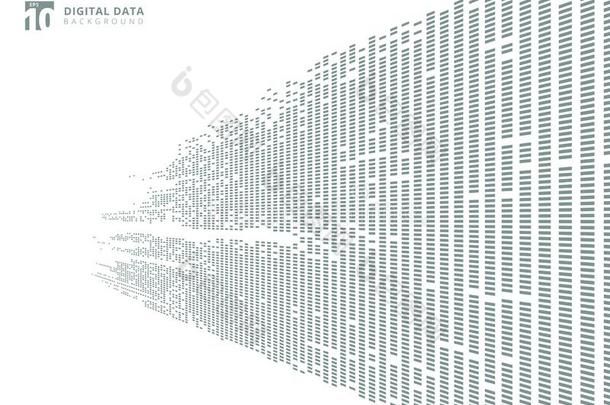 抽象的<strong>科技</strong>数字的资料正方形<strong>灰</strong>色模式像素压力