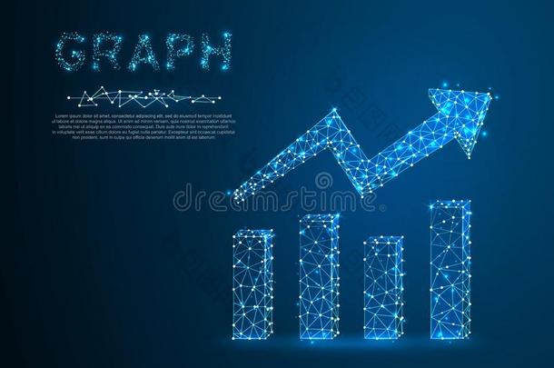 生<strong>长图</strong>表.商业技术上的多角形的低的工艺学校.生长,