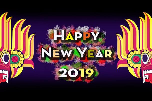 技术信息图幸福的新的年2019魔鬼斯里斯里兰卡