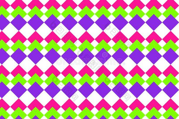 无缝的表面模式和粉红色的,<strong>绿色</strong>的,紫色的<strong>菱形</strong>.