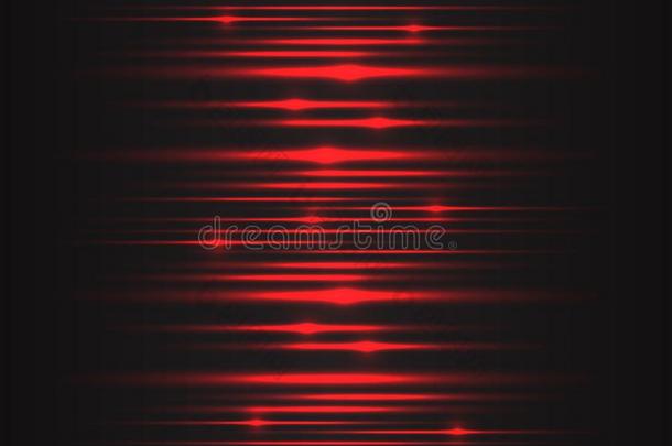 抽象的红色的光速度动力科技能量向黑的福图里