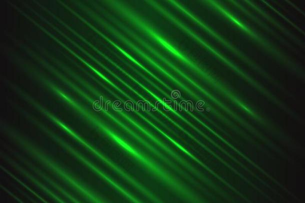 抽象的绿色的<strong>光速</strong>度动力科技能量向黑的伏兔