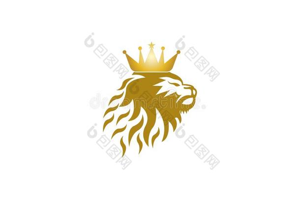 狮子国王偶像标识样板矢量