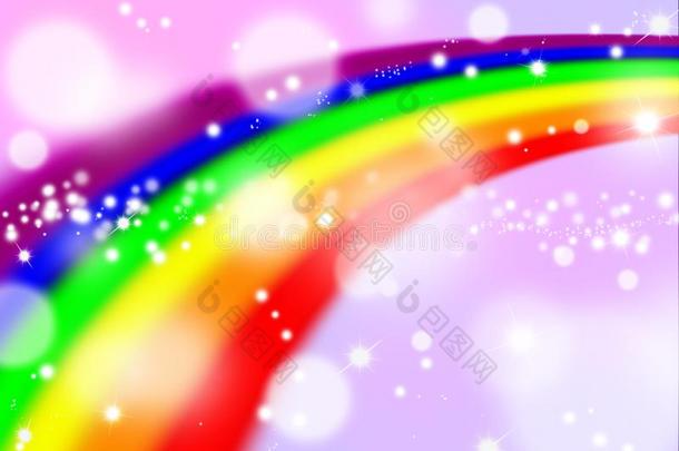 彩虹向颜色背景和变模糊圆,彩虹后台