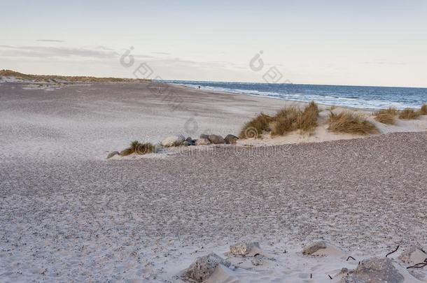 沙的海滩紧接在后的向斯卡恩采用丹麦