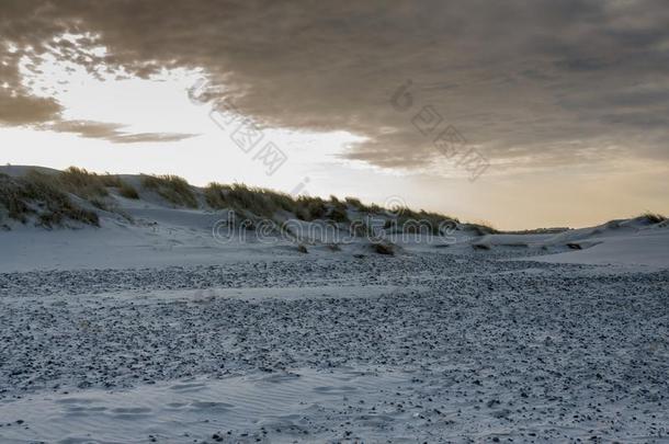 沙的海滩紧接在后的向斯卡恩采用丹麦