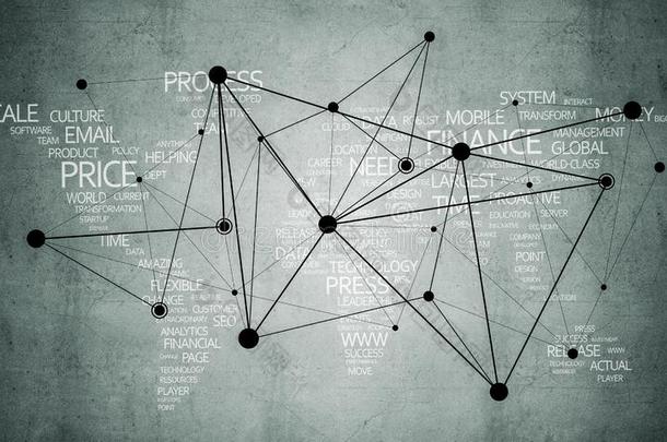 台词和点同样地网络化主意疲惫的向水泥背景
