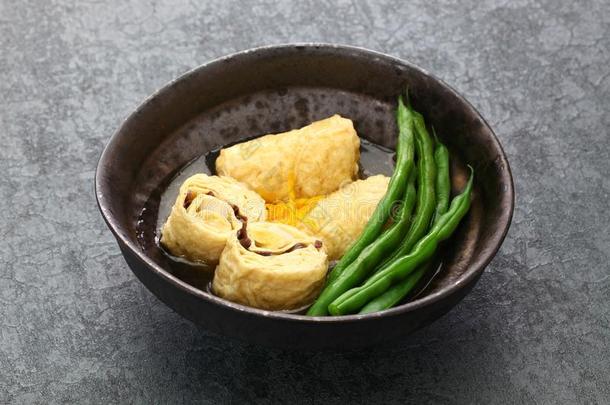 豆腐皮盘,日本人素食者食物