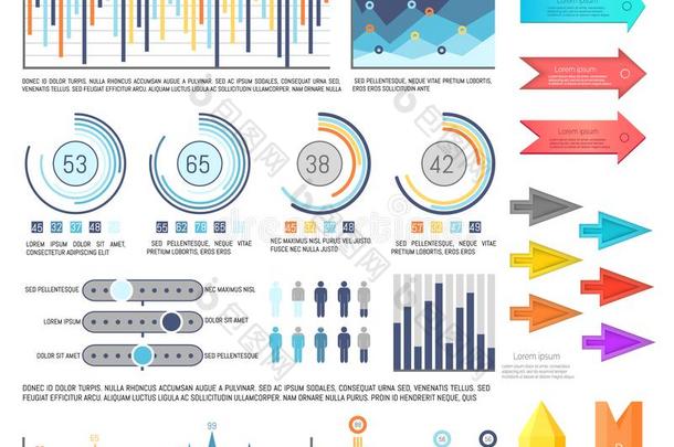 信息图表和箭头,图表信息