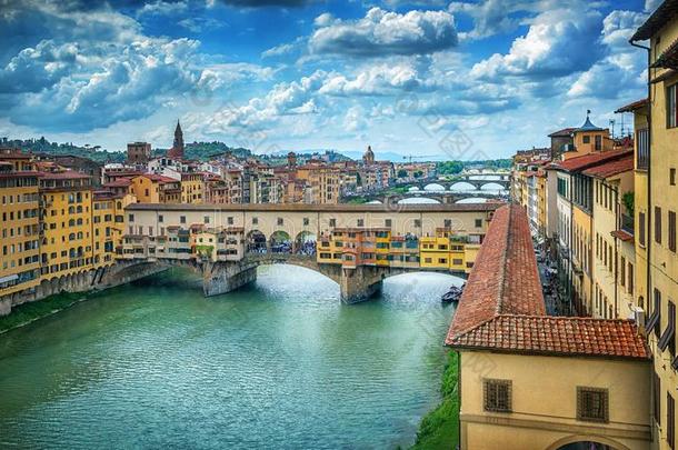 著名的桥实心挑料杆旧向指已提到的人河亚诺河采用弗洛伦斯,意大利