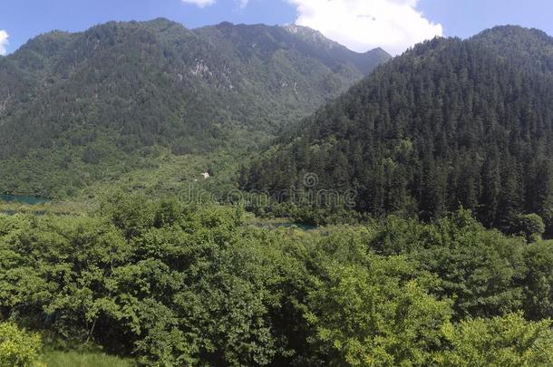 九寨沟风景优美的地点,四川,中国