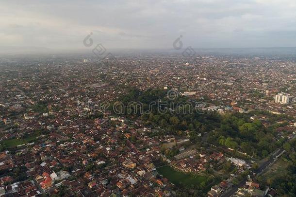 空气的看法城市日惹,印尼