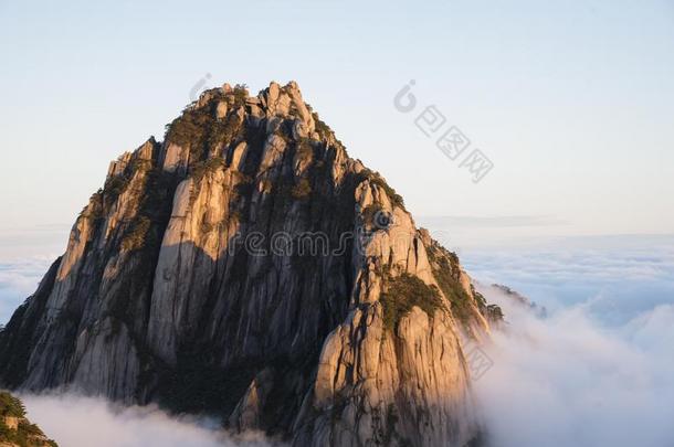 云海,黄山风景优美的地区,中国