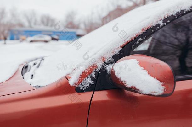 雪-大量的汽车玻璃关于指已提到的人汽车采用指已提到的人w采用ter