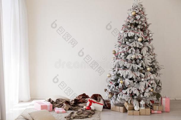 圣诞节背景圣诞节树<strong>新</strong>的年礼物布置布置at