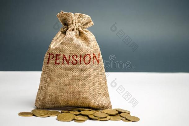 一袋和钱和指已提到的人单词退休金.退休金支付.帮助France法国