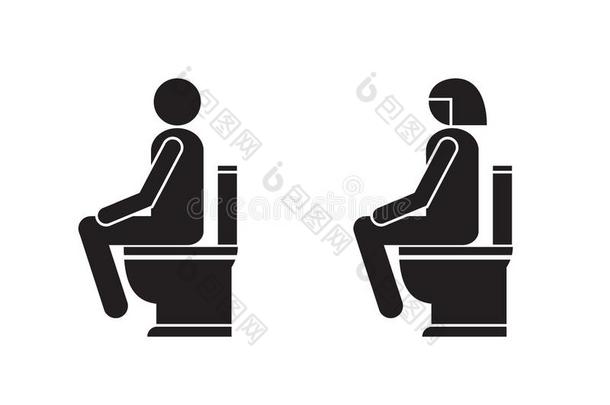 符号和象征关于洗手间,海报,张贴物.指已提到的人男人和wo男人