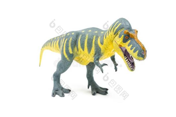 塑料制品黄色的蓝色暴龙雷克斯猫恐龙玩具前面1
