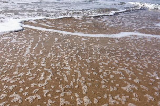 海起泡沫,海水,白色的起泡沫