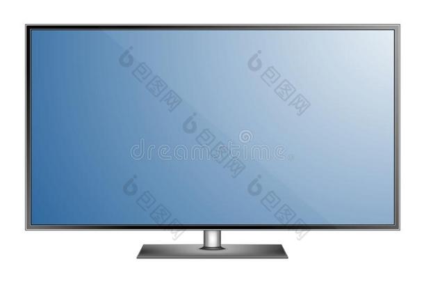 television电视机屏幕.现代的时髦的带路类型.大大地计算机显示屏displacement转移