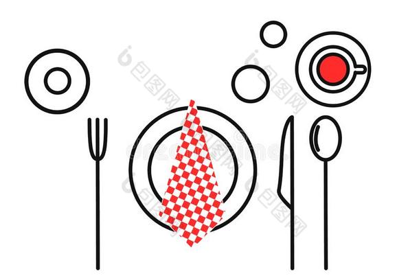 餐具放置刀勺餐叉盘子.表放置ting.苗条的黑的英文字母表的第19个字母